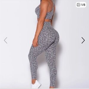 Bombshell Sportswear FIT CHEETAH LEGGINGS Lightning Grey